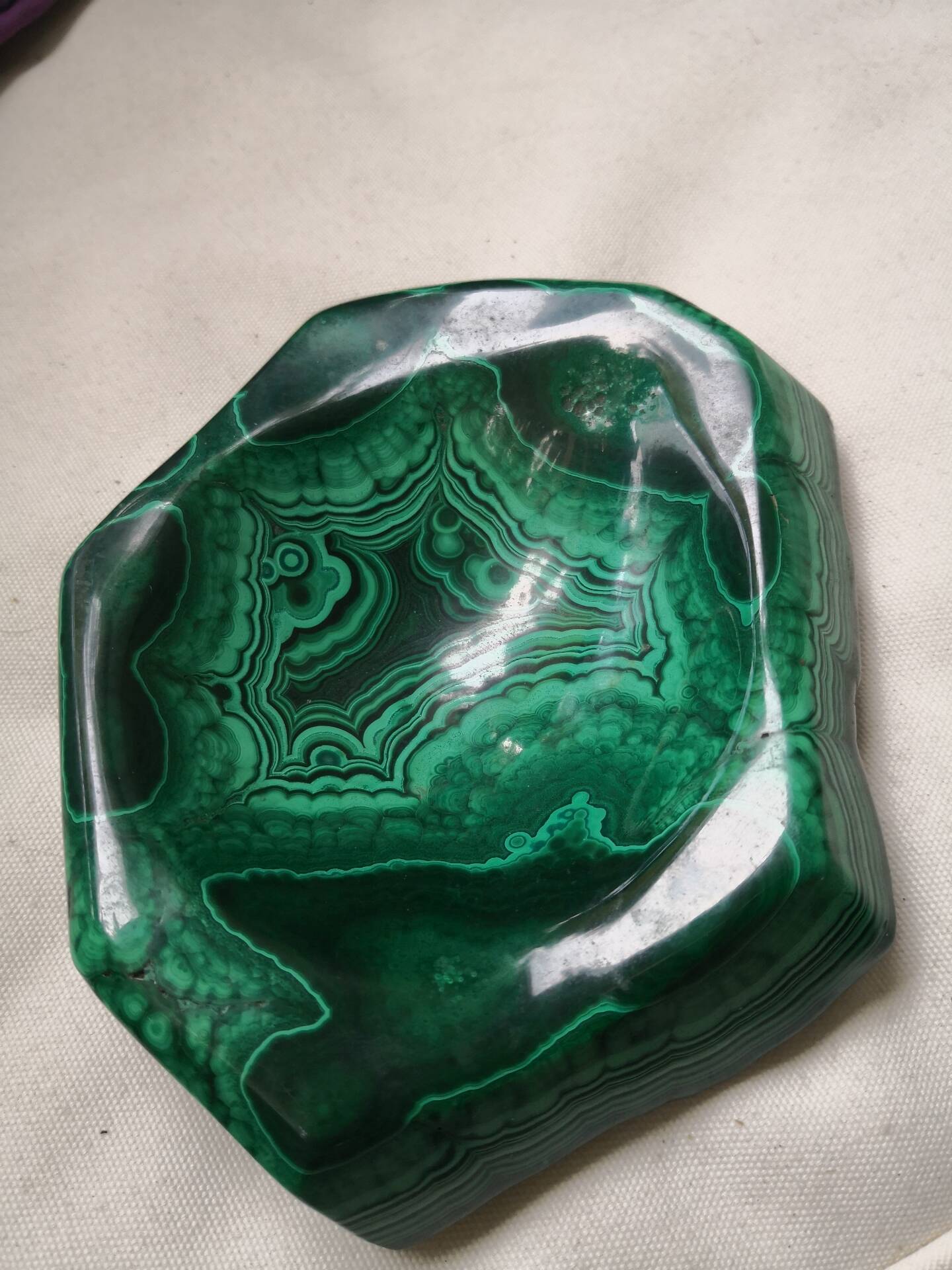 Malachite tray