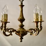 Bronze chandelier with 5 arms of light