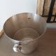 Ice bucket art deco champagne bucket in silver metal
