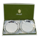 Pair of coasters / cup christofle model spatours in box nº2