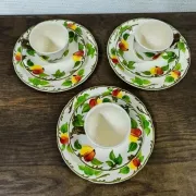 3 vintage breakfast cups Villeroy & Boch Ma Pomme
