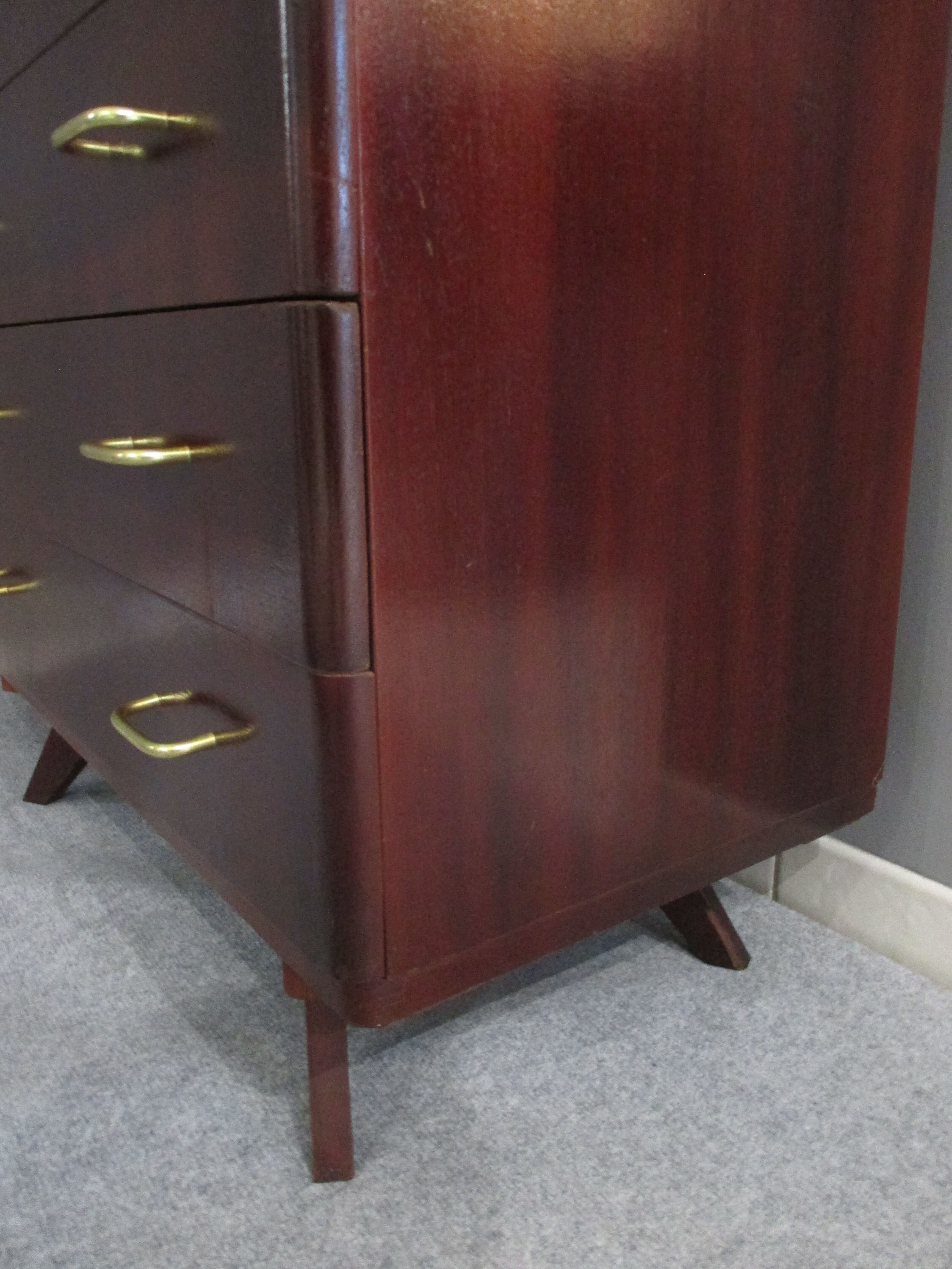 Chest of drawers  vintage compass 1970 feet