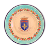 Plate Longwy coat of arms Provence