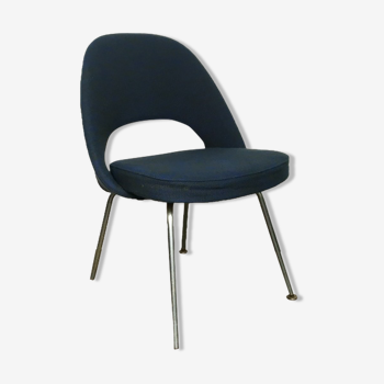 Chaise conférence bleu Saarinen pour Knoll