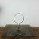 Smoked glass tray and chrome made in France