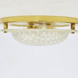 Gold ceiling lamp, 1980s