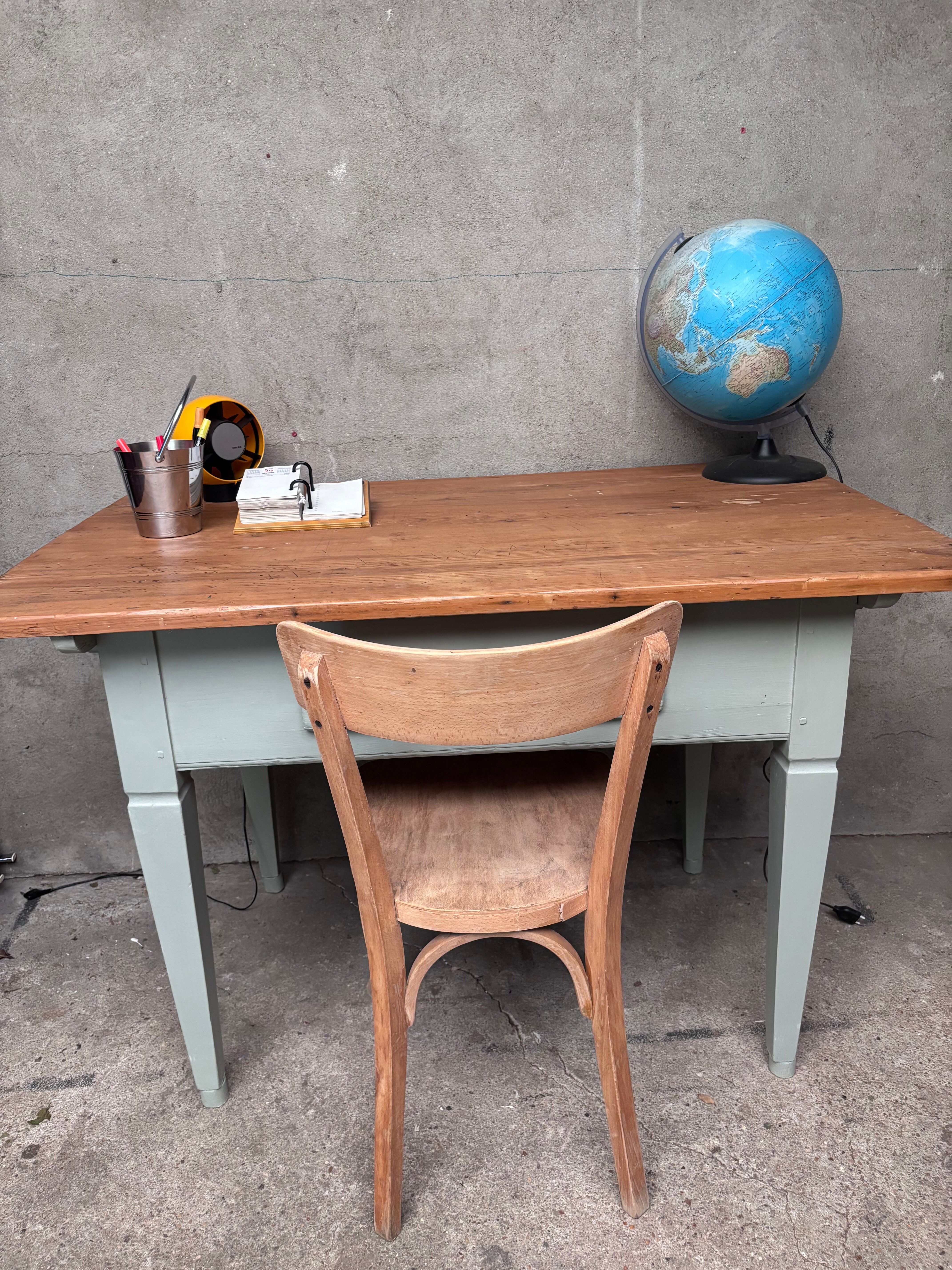 Farm table or kitchen table or desk