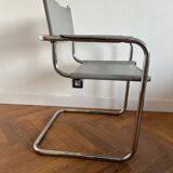 MG5 Grassi style chrome armchair