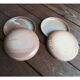Lot of 4 deep plates made of vintage sandstone