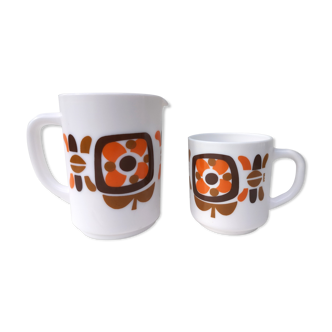Vintage pitcher and mug Mobil