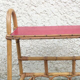 Vintage rattan table or bedside table