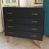 Dresser black compass feet