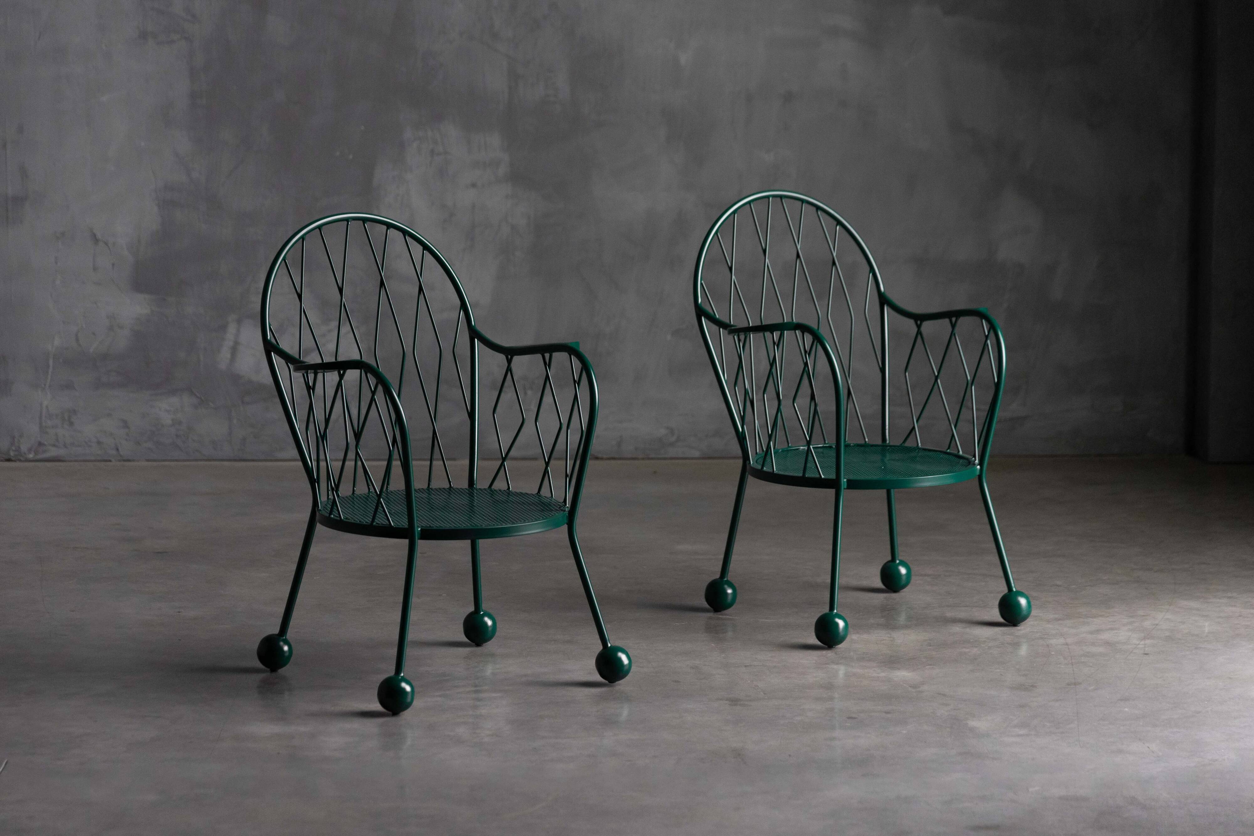 Sculptural Garden Armchairs, France, 1950s