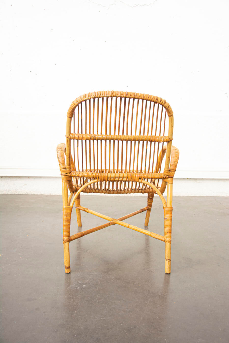 Rattan armchair