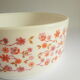 Salad bowl opaline arcopal scania vintage flowers 70s
