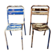 Duo de chaises métal Tolix