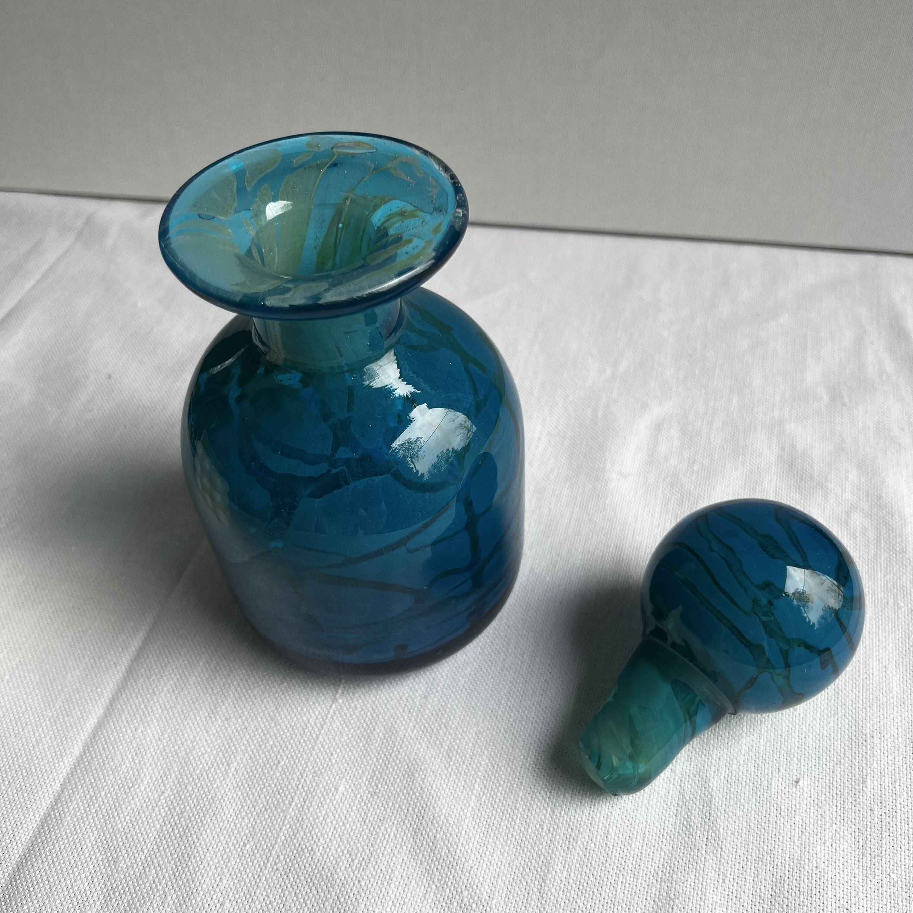 Glass Carafe Mdina Ming Series - Signed Michael Harris Malta 1970