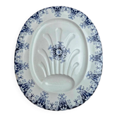 Grand plat à asperges, terre de fer, Jules Vieillard Bordeaux – Modèle Rouen – Xixe siècle