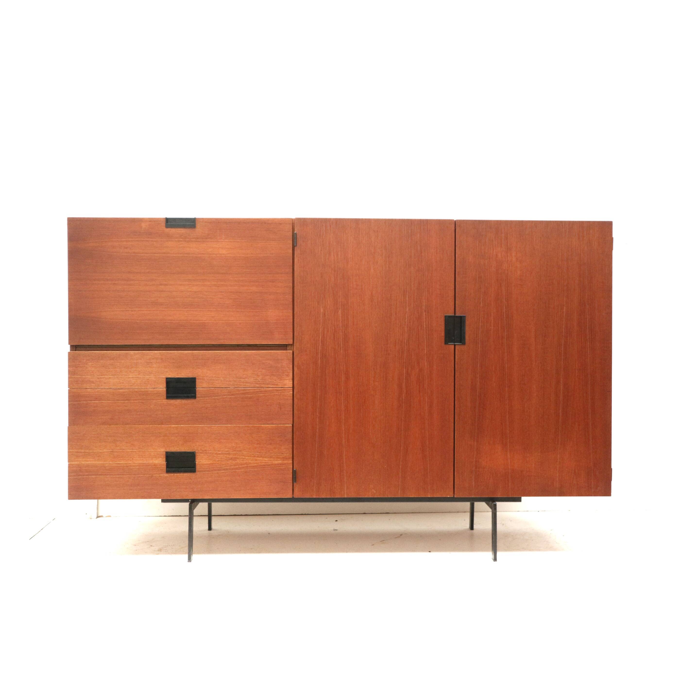 Vintage sideboard / wall unit Model CU09 from the Japanese Series by Cees Braakman from Pastoe from