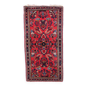 Tapis vintage fait main Sarouk 66cm x 130cm - 1C998
