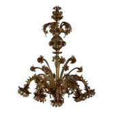 Lustre ancien en verre soufflé Murano Italie XIX Century