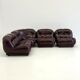 Dark brown Nuvolone modular lounge sofa by Rino Maturi for Mimo Padova
