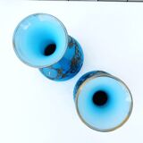 Pair of Baccarat Napoleon III opaline vases