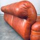 Mid-Century Modern Italian Leather 3 Seat Sofa, 1970s