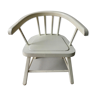 Wooden children's chair, white patina, 60s