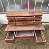 Solid oak desk with drawers