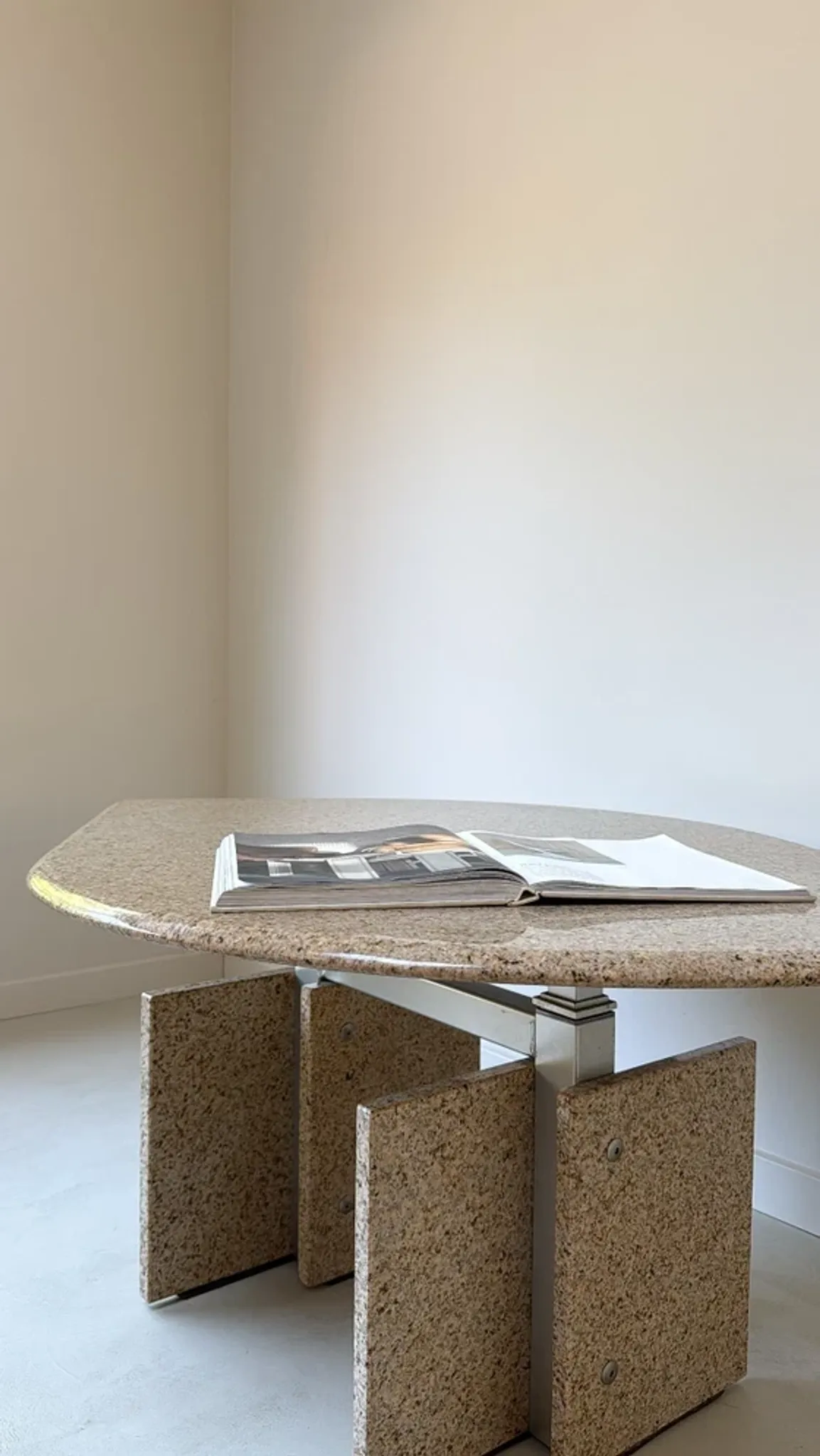 Vintage Stone Organic Coffee Table by Ilse Möbel