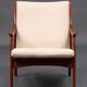Danish furniture architect. armchair with a teak, rye and seat cushion structure