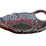 Grand bol vintage français en faïence de Vallauris avec deux anses