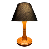 Small wooden table lamp from the 60s