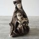 Old Plaster Statuette: Seated Virgin and Child
