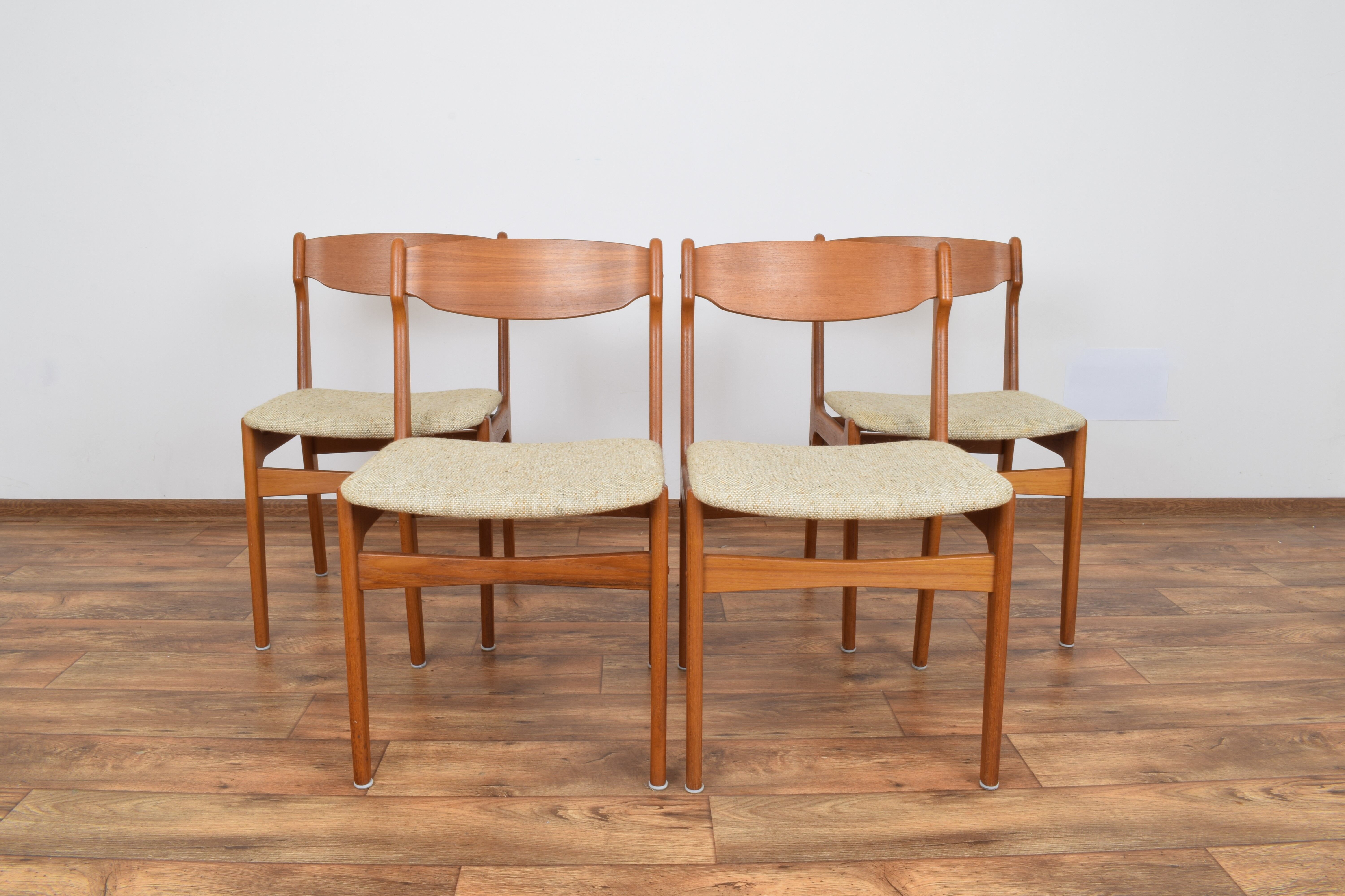 Mid-Century Danish Teak Dining Chairs, Set of 4