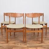 Mid-Century Danish Teak Dining Chairs, Set of 4