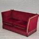 1970s, Danish 2 seater sofa, original condition, furniture velour, ash wood.