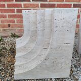 Table basse en travertin et verre, Carlo Scarpa, Italy, 1970s