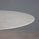 Vintage style Tulipe table in enamelled aluminium, Italian design from the 1980s.