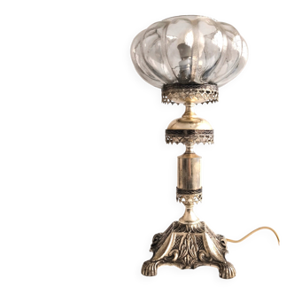 Mid-Century Vintage "Pumpkin" Tulip Lamp