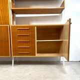 Wall system / modular cabinet with table, František Jirák