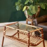 Rattan coffee table