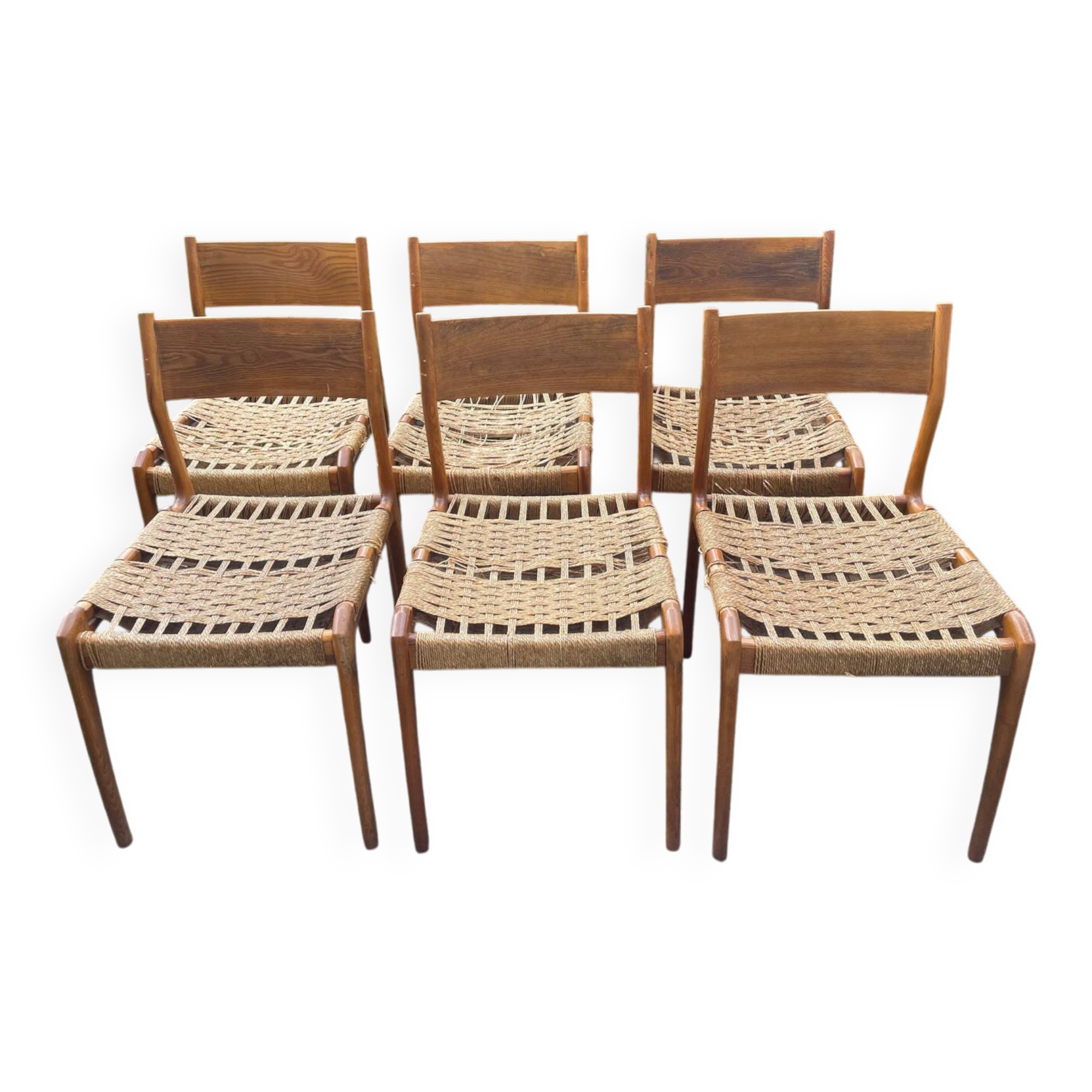 Set of 6 chairs signed GESSEF "Havana"