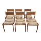 Set of 6 chairs signed GESSEF "Havana"