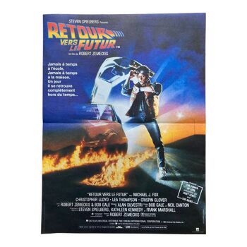 Affiche cinéma originale "Retour vers le futur" Zemeckis 1985