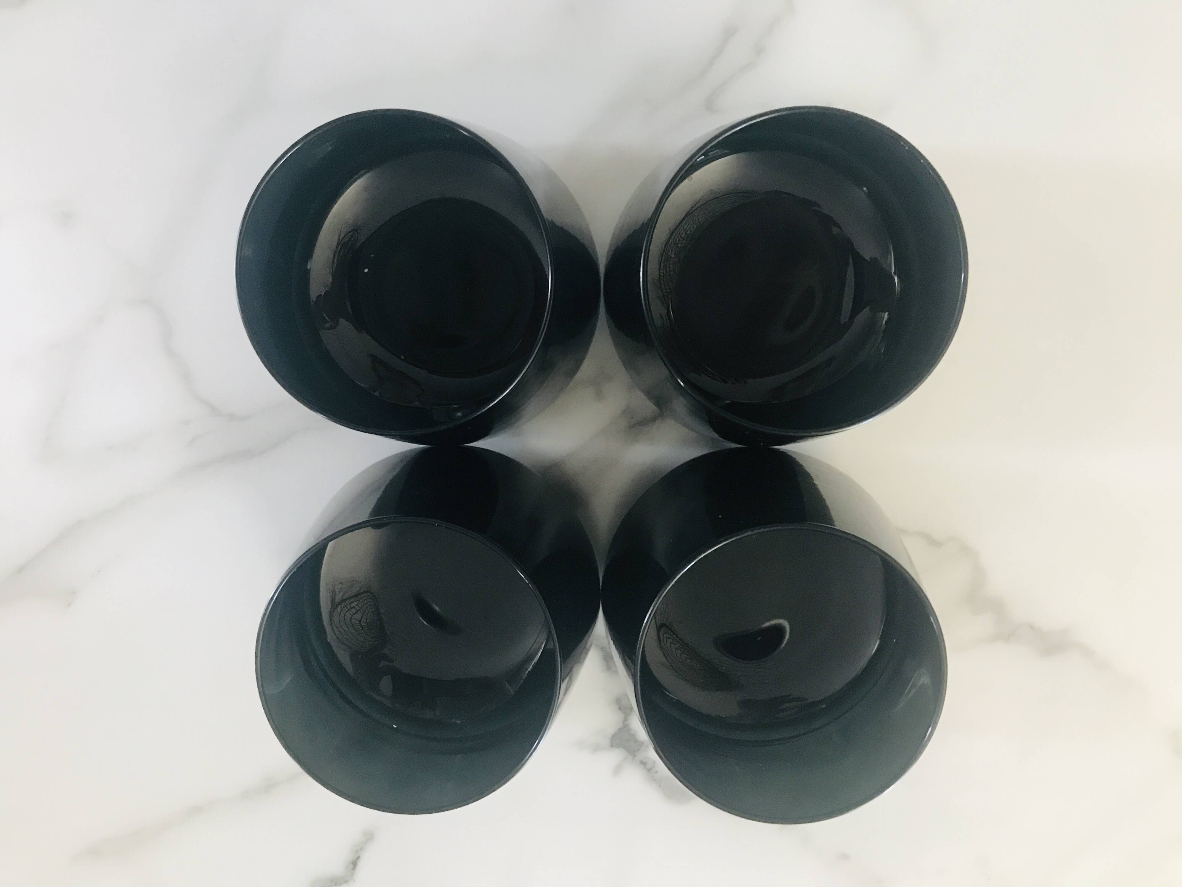 Smoked glass water tumbler