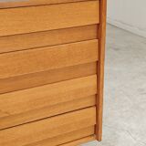 Sideboard U 458 light oak Jiri Jiroutek for Interier Praha 1960