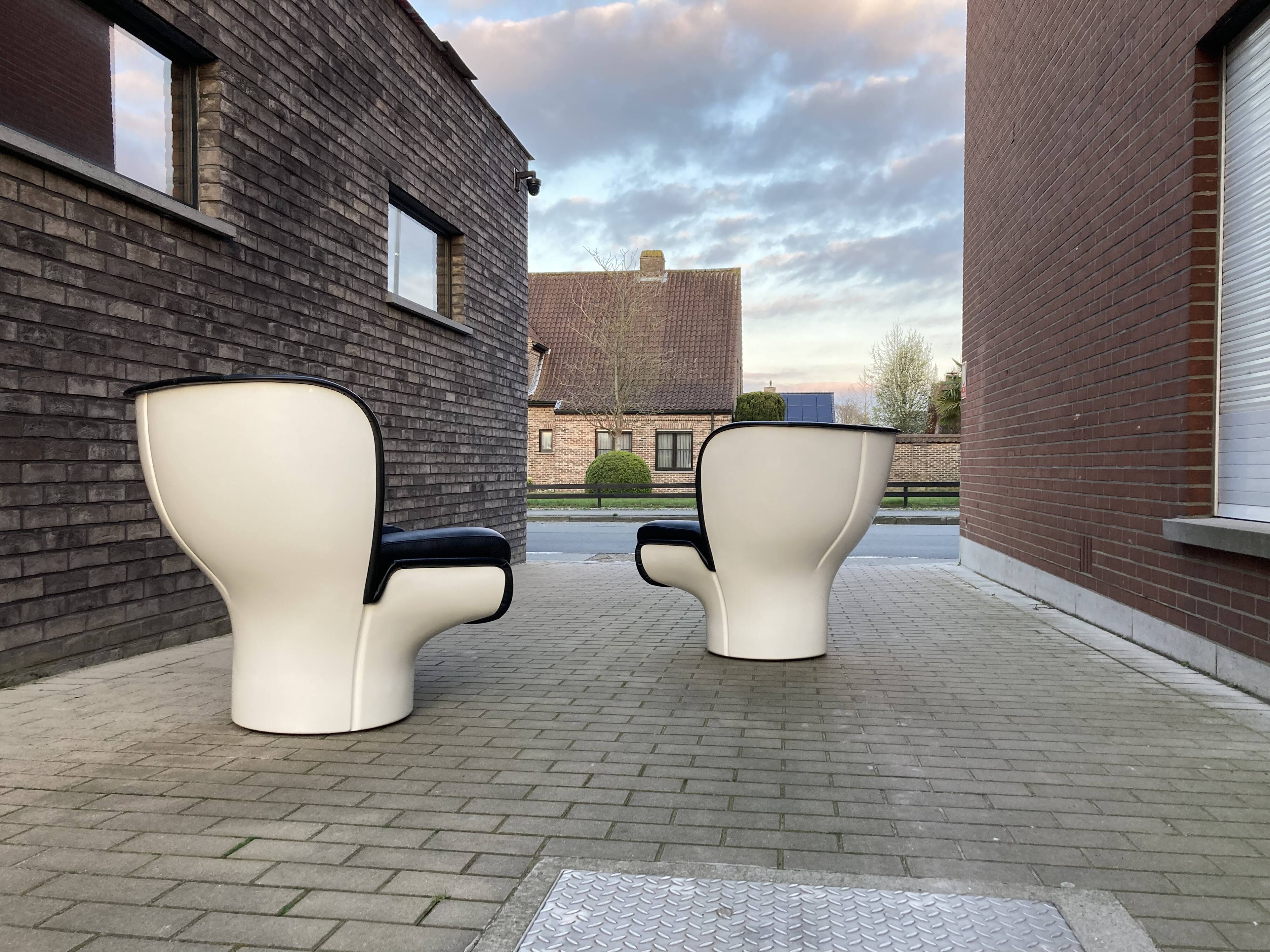 Joe Colombo Elda design armchair, Longhi edition