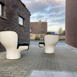 Joe Colombo Elda design armchair, Longhi edition